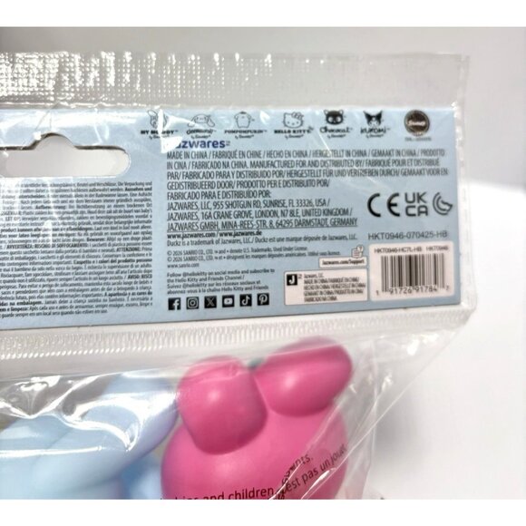Hello Kitty Friends Duckz 3-Pack Rubber Ducks My Melody Cinnamoroll Pompompurin - Picture 6 of 7